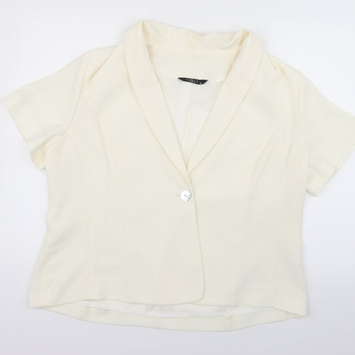 BM Womens Ivory   Jacket Blazer Size 20