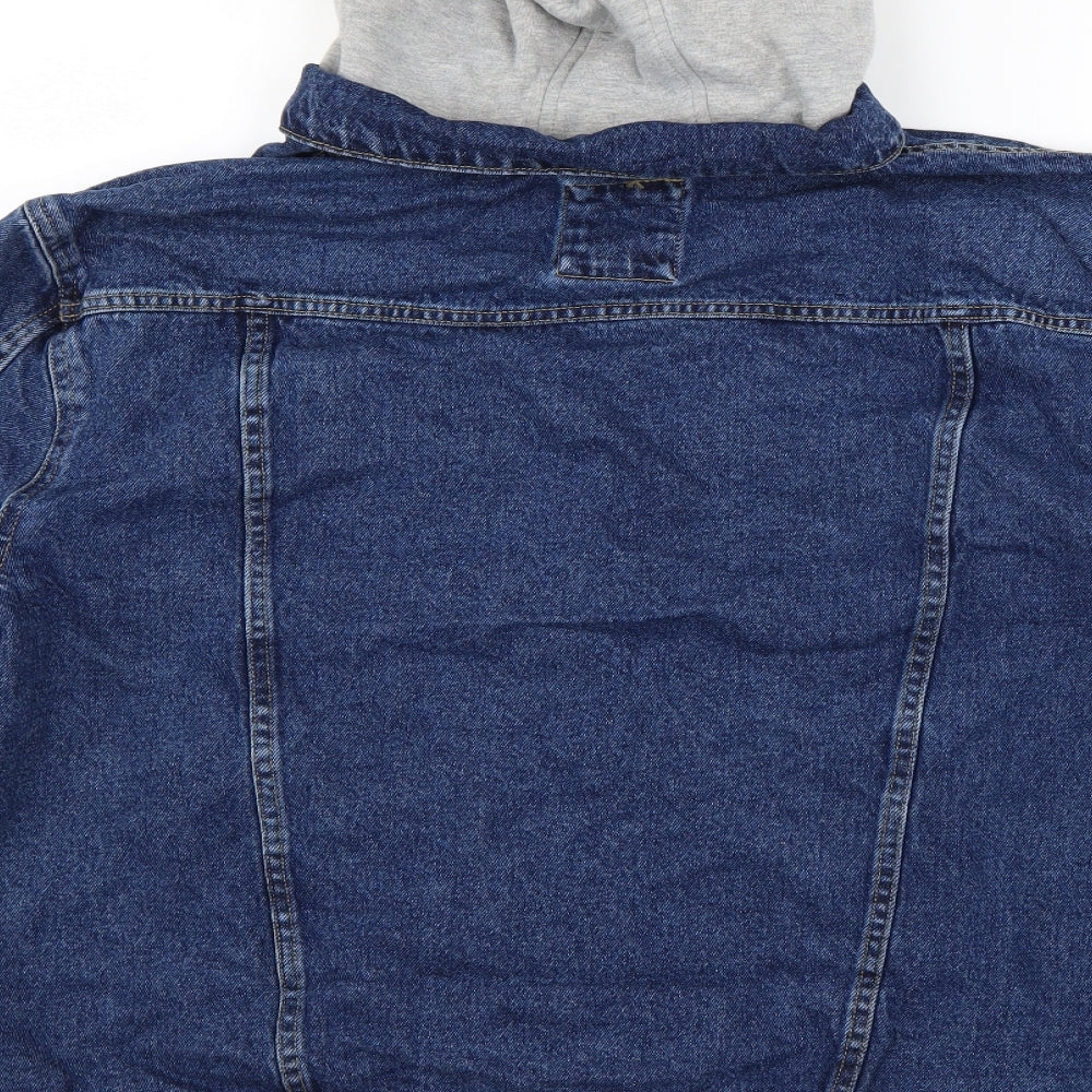 New Look Mens Blue  Denim Jacket Coat Size Big 2X