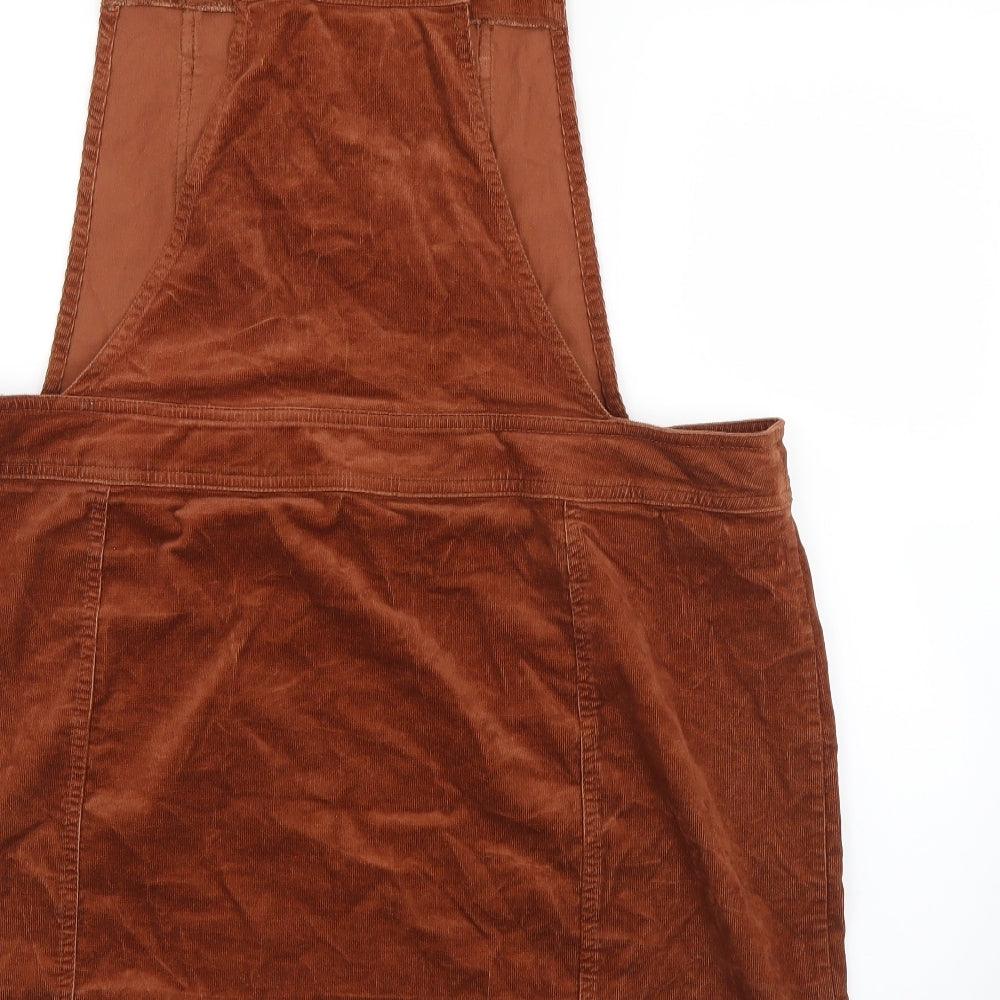 Dorothy Perkins Womens Brown   Dungaree One-Piece Size 18