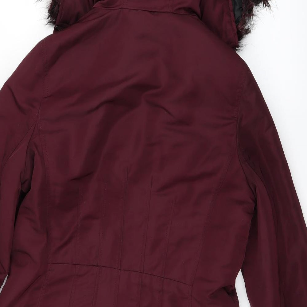 Lipsy Womens Purple   Parka Coat Size 10