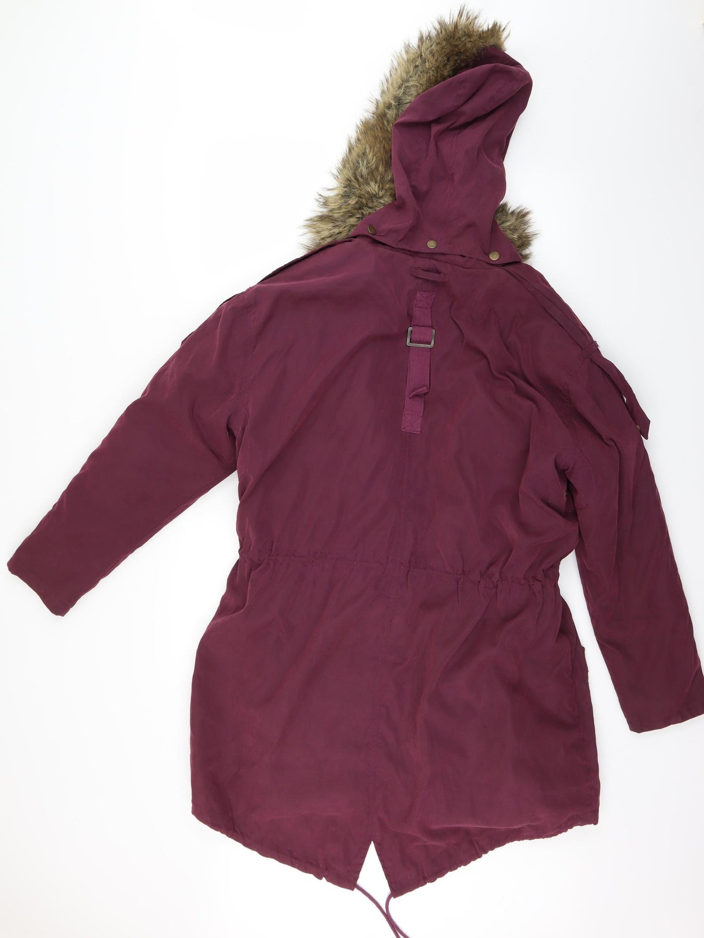 ASOS Womens Purple   Parka Coat Size 10