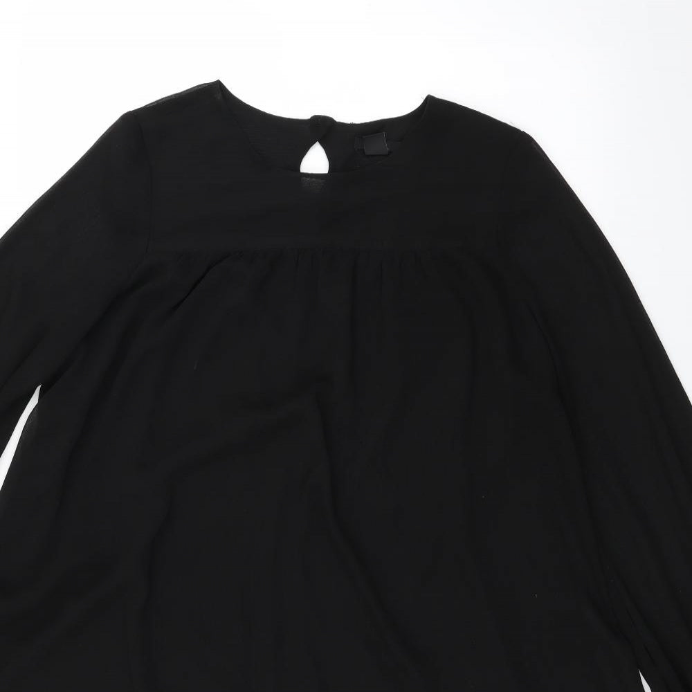 H&M Womens Black   A-Line  Size 12