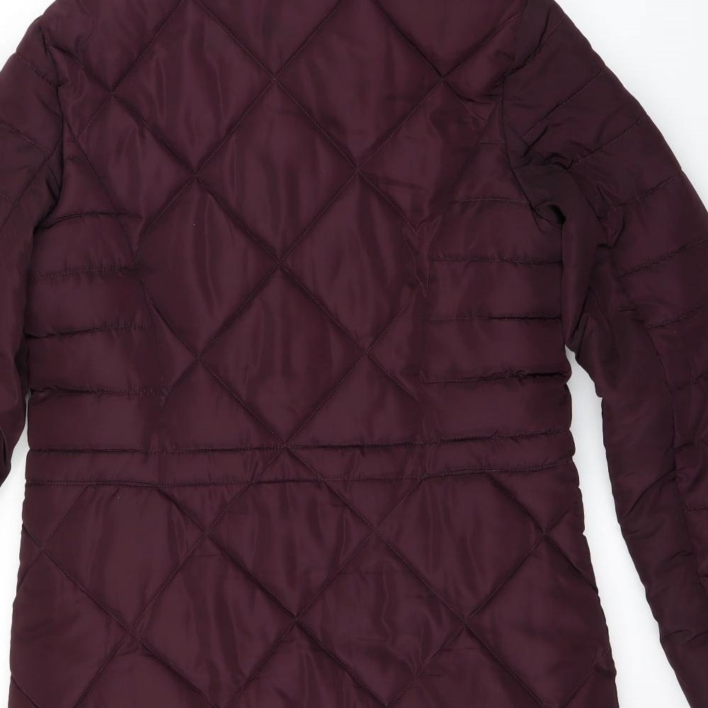 Marks and Spencer Womens Purple   Parka Coat Size 10