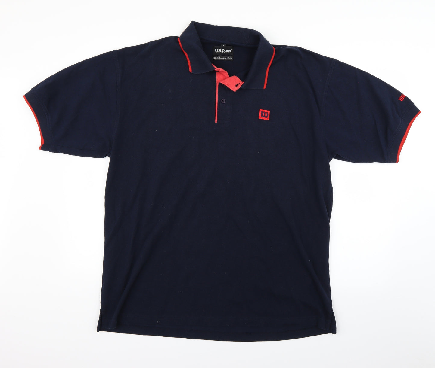Wilson Mens Blue    Polo Size L