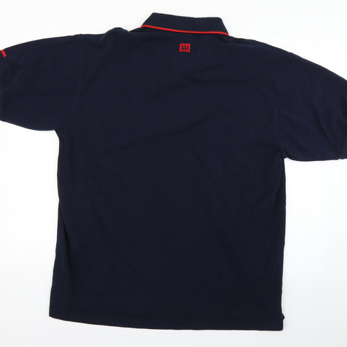 Wilson Mens Blue    Polo Size L