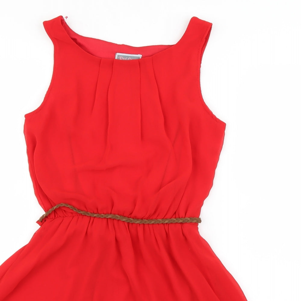 Red Chilli Womens Red   A-Line  Size 8