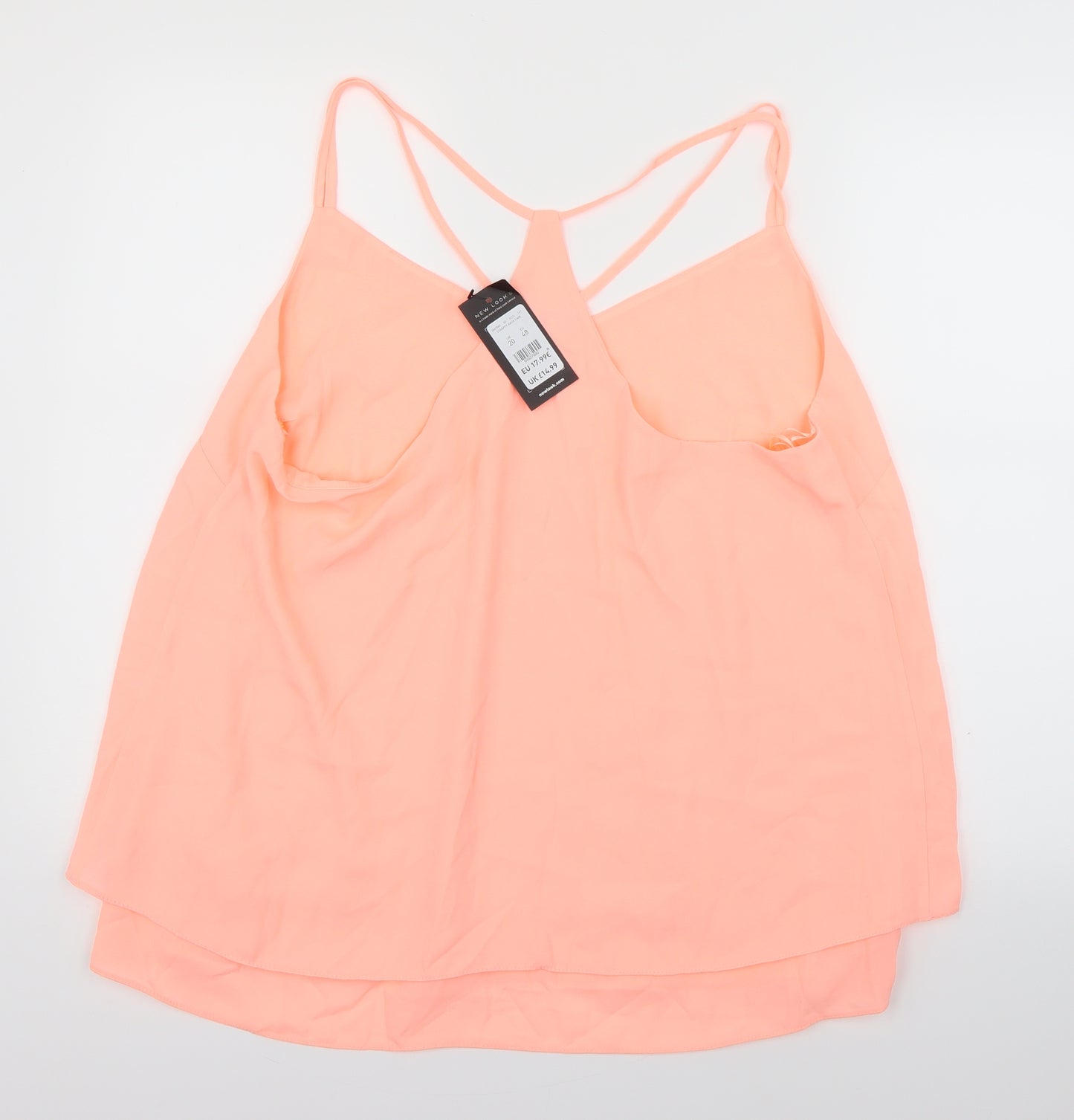New Look Womens Pink   Camisole Tank Size 20