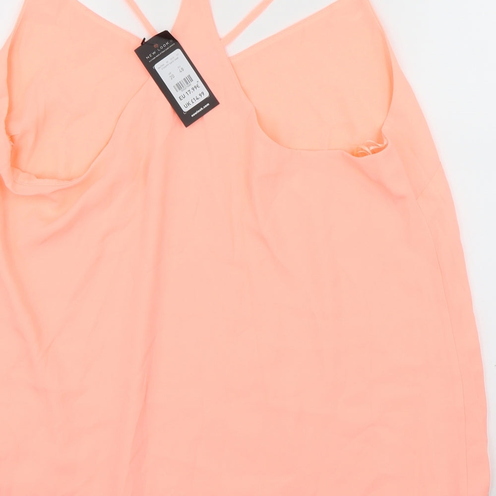 New Look Womens Pink   Camisole Tank Size 20