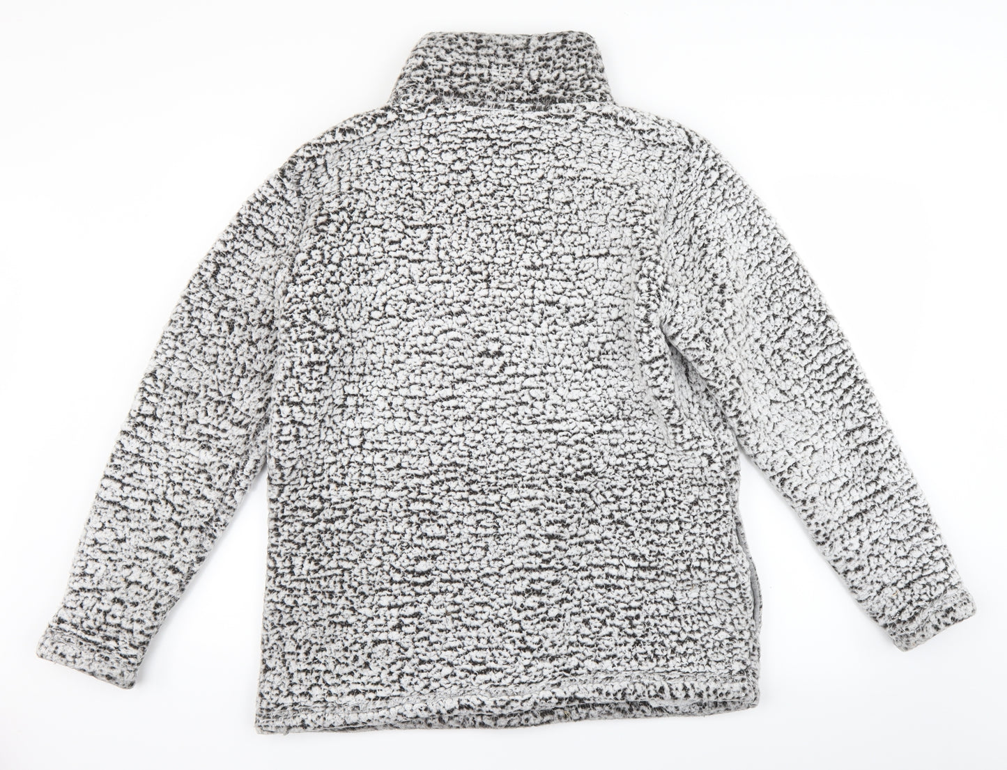 Nutmeg Womens Grey   Henley Jumper Size M