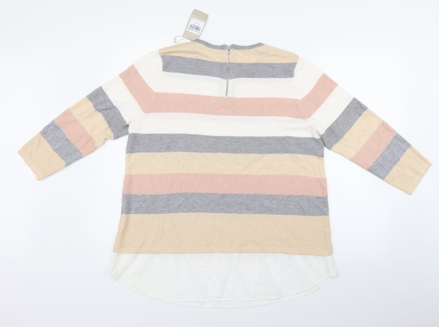 TU Womens Multicoloured Striped  Basic T-Shirt Size 18