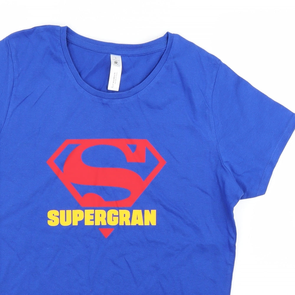 B&C Womens Blue   Basic T-Shirt Size L