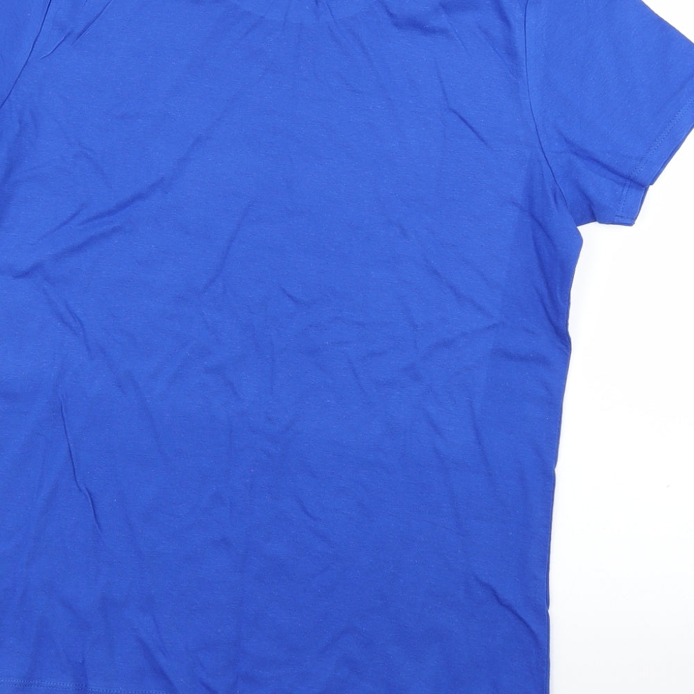 B&C Womens Blue   Basic T-Shirt Size L