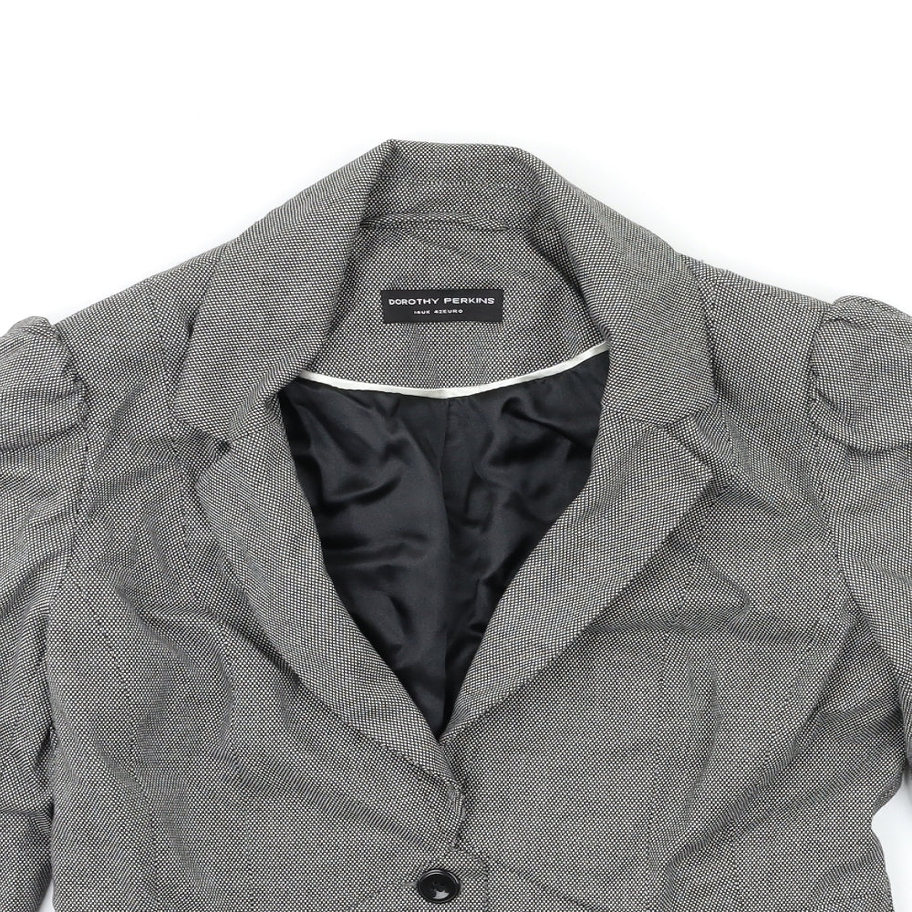 Dorothy Perkins Womens Grey   Overcoat Coat Size 14