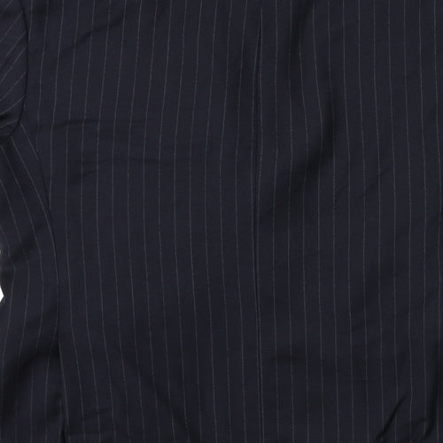 Marks and Spencer Mens Blue Striped  Jacket Suit Jacket Size 40