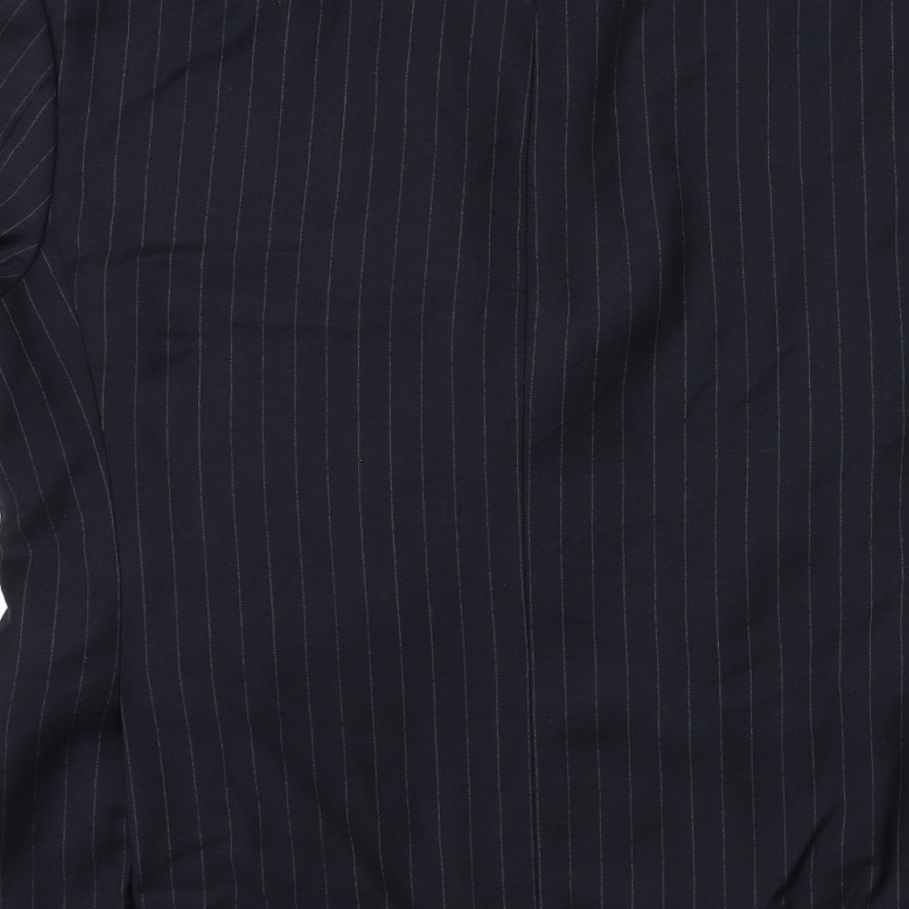 Marks and Spencer Mens Blue Striped  Jacket Suit Jacket Size 40