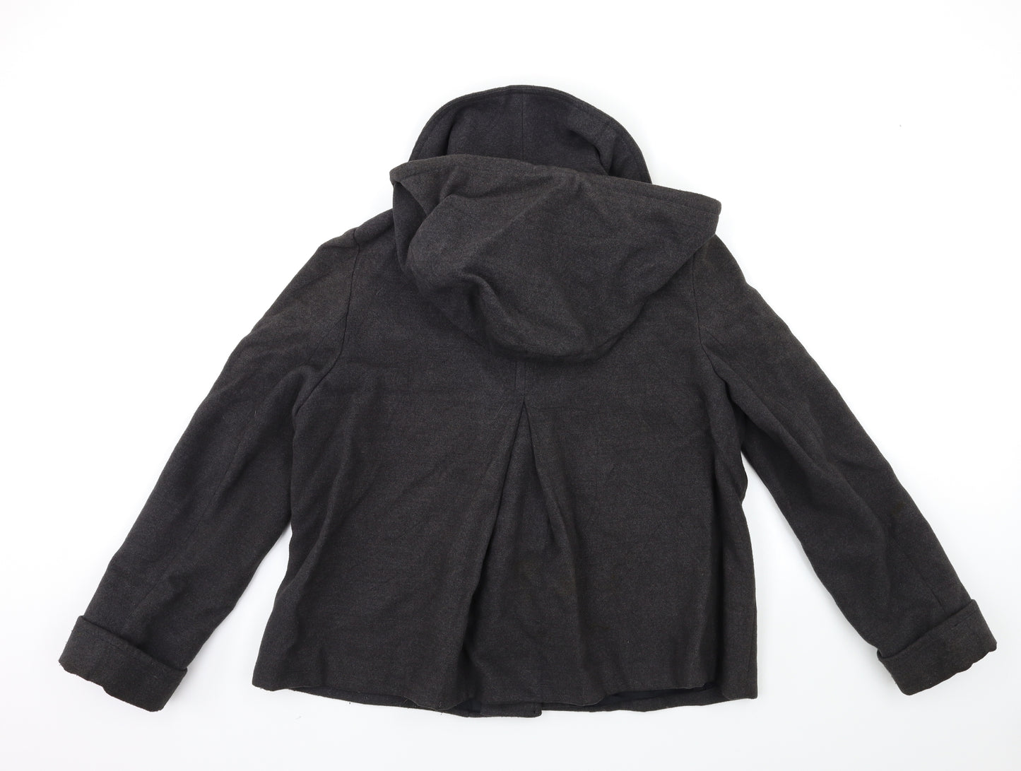 River Island Womens Grey   Pea Coat Coat Size 14