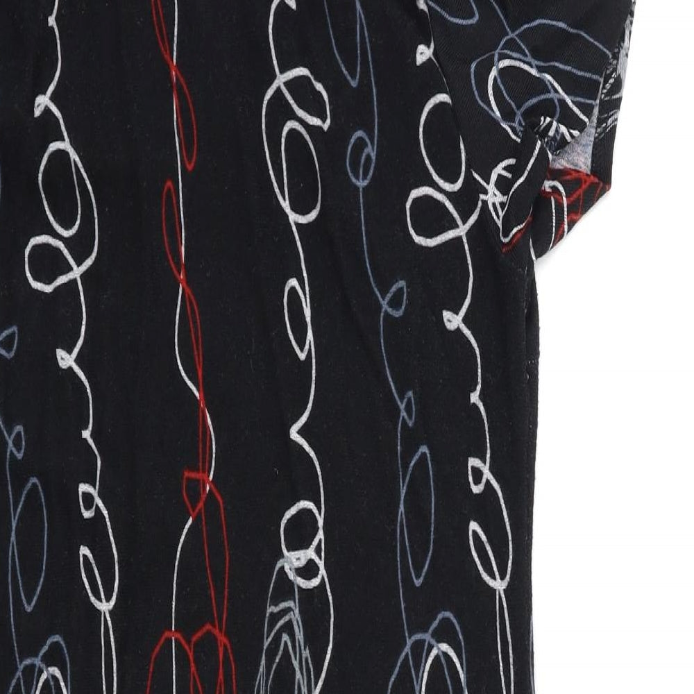 PUREPLUS Womens Black Floral  Jumper Dress  Size M