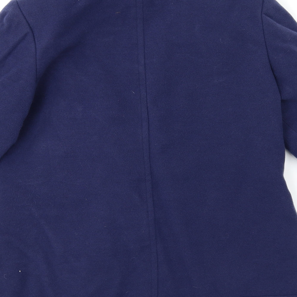 So Fabulous Womens Blue   Overcoat Coat Size 14