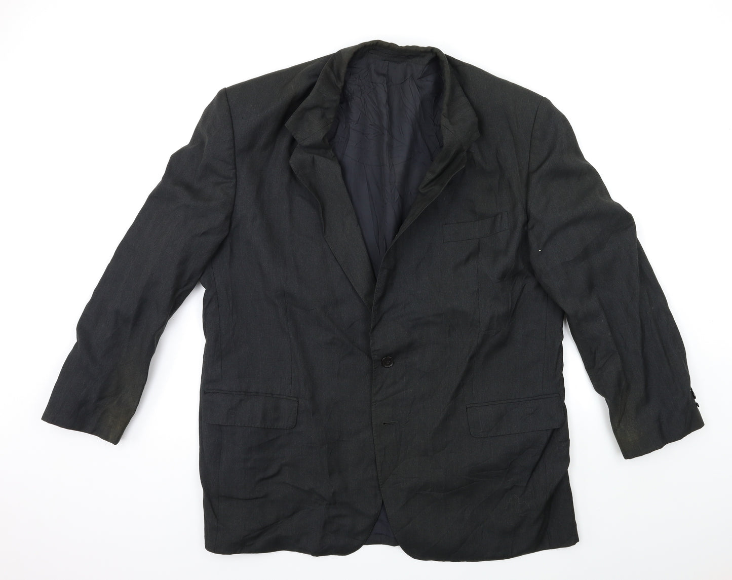 Preworn Mens Black   Jacket Suit Jacket Size 42
