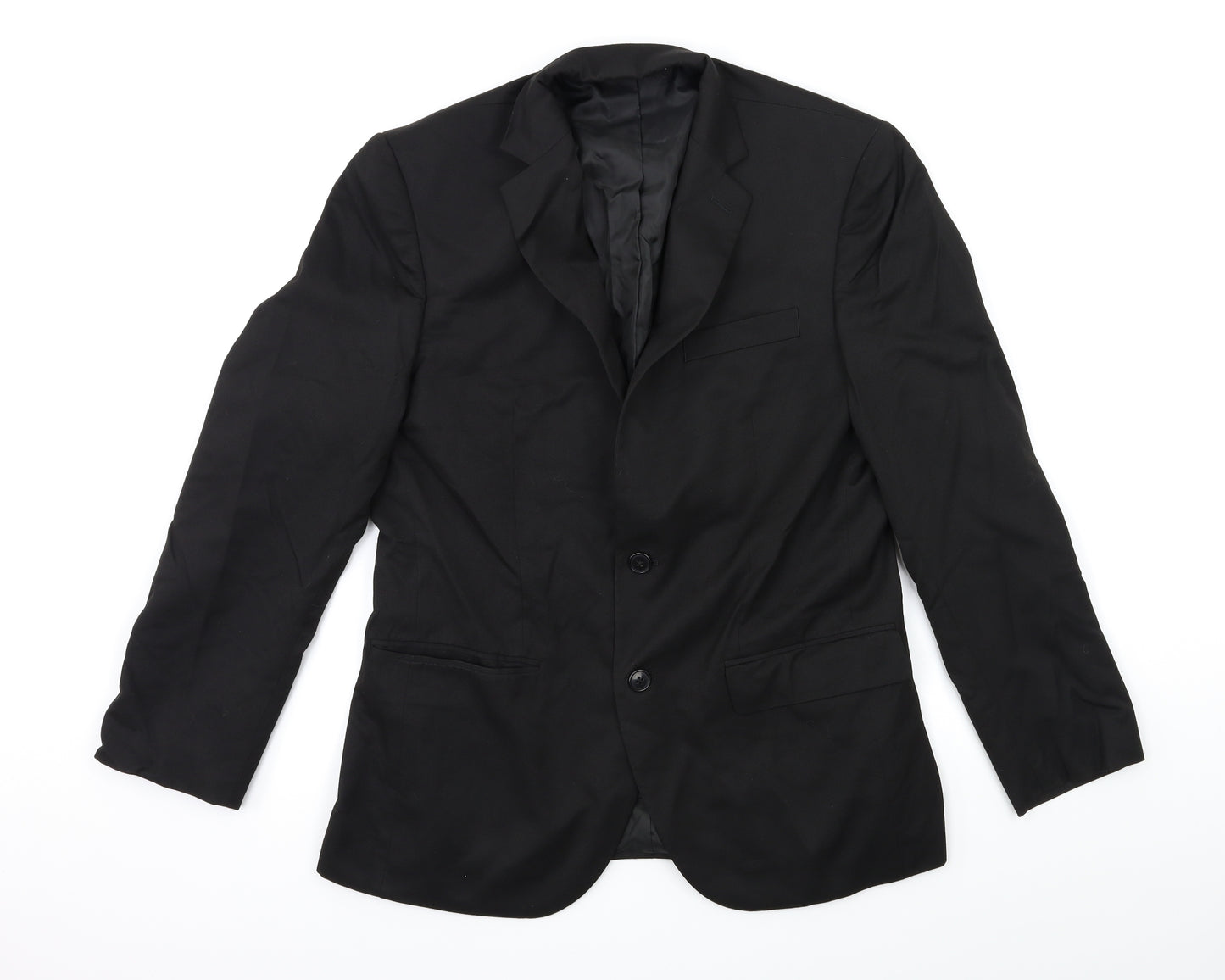 Marks and Spencer Mens Black   Jacket Suit Jacket Size 38