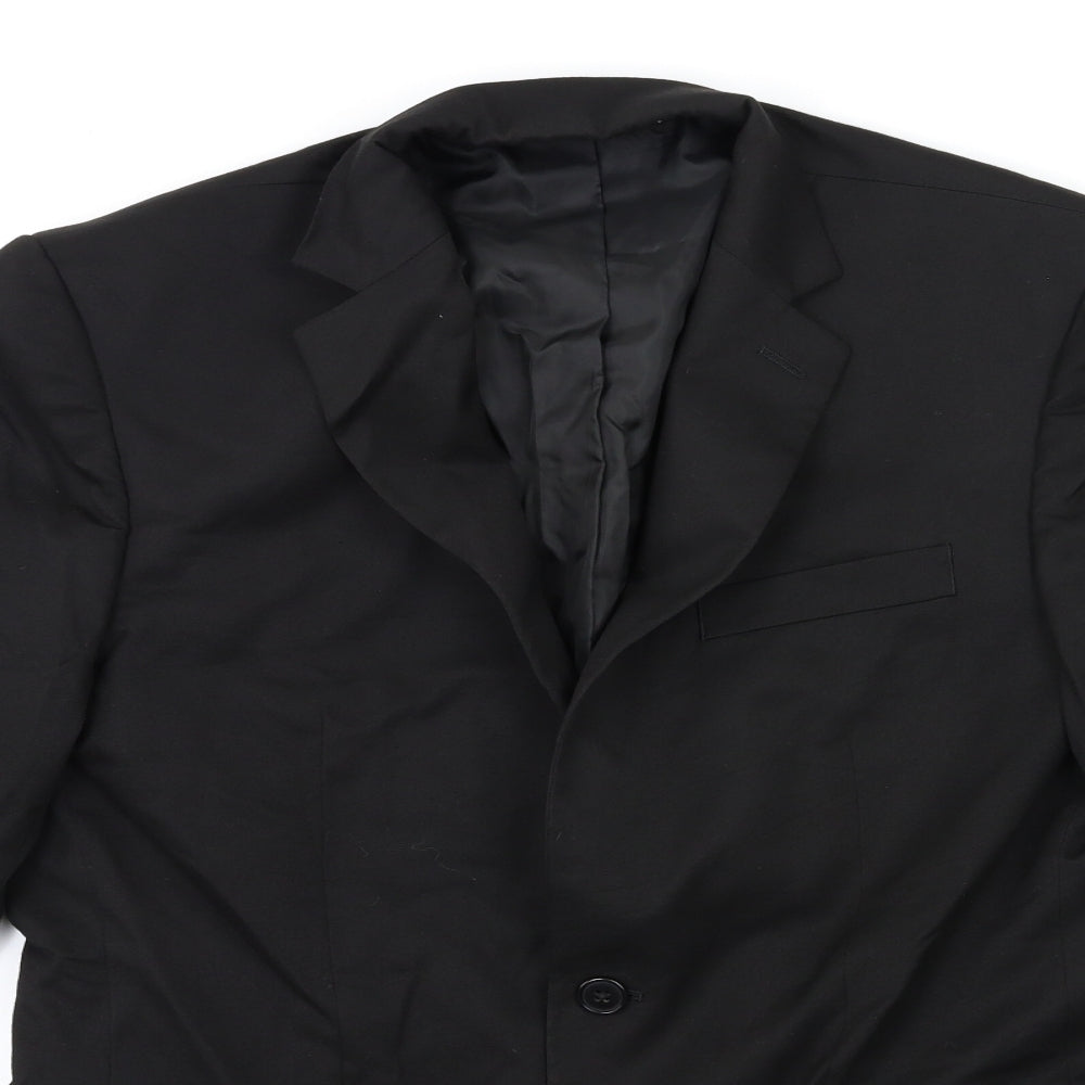 Marks and Spencer Mens Black   Jacket Suit Jacket Size 38