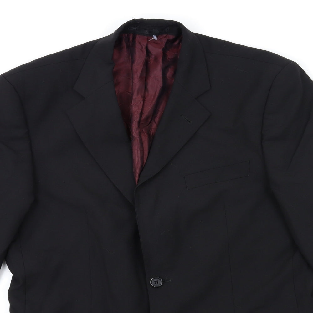 Tom English Mens Black    Suit Jacket Size 40