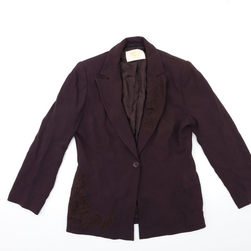 Country Casuals Womens Purple   Jacket Blazer Size 12