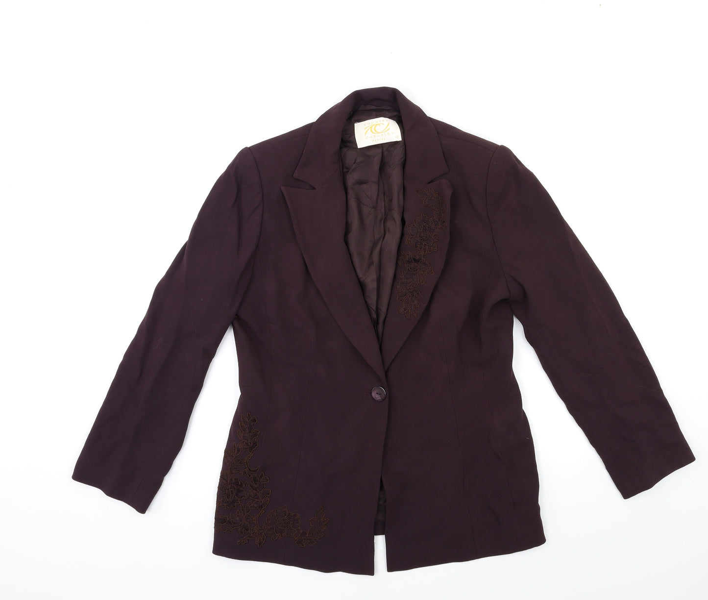 Country Casuals Womens Purple   Jacket Blazer Size 12