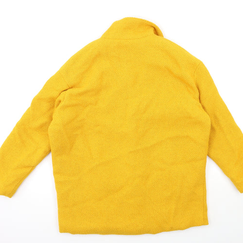 Atmosphere Womens Yellow   Overcoat Coat Size 10