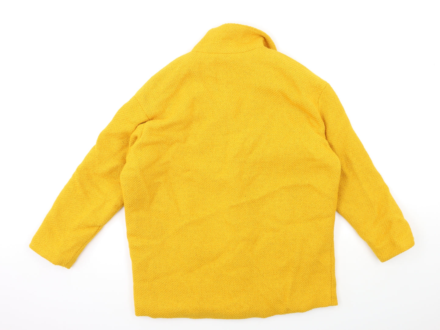 Atmosphere Womens Yellow   Overcoat Coat Size 10