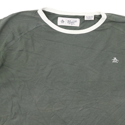Penguin Mens Green    T-Shirt Size XL