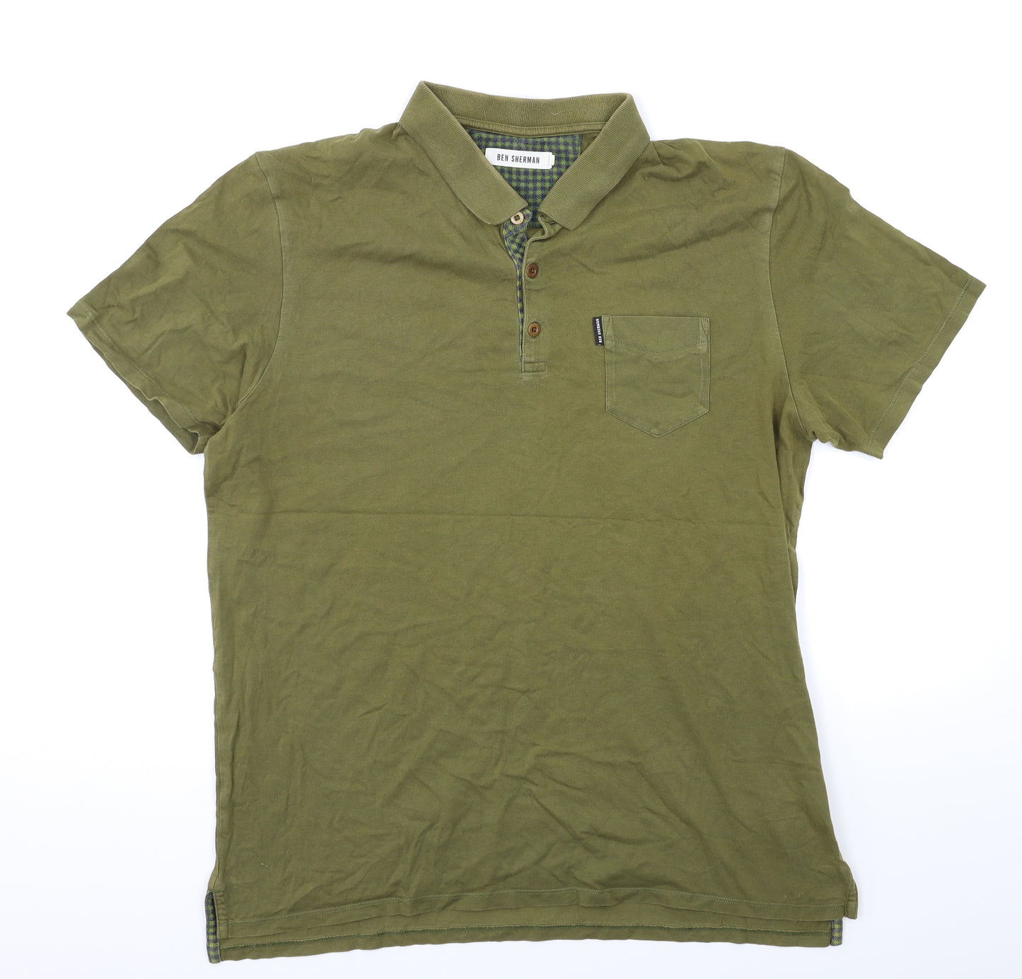 Ben Sherman Mens Green    Polo Size XL