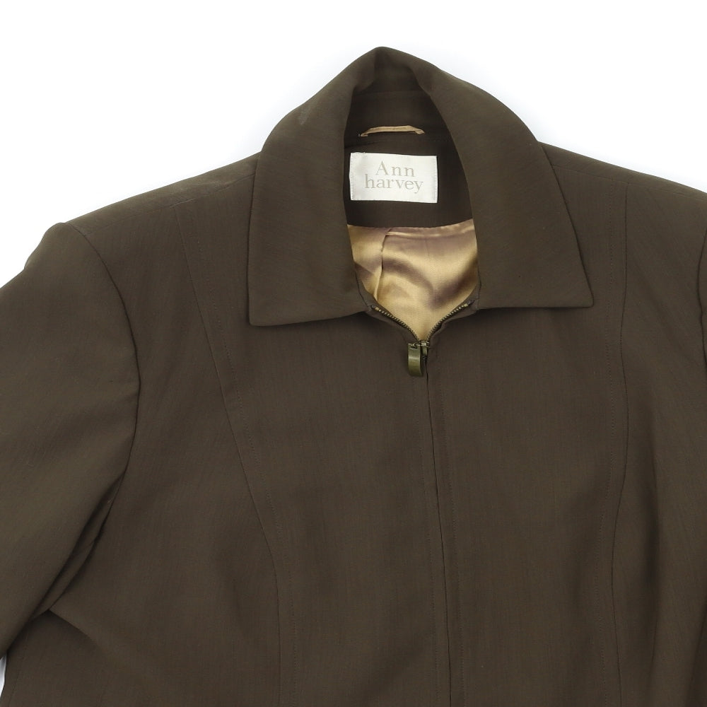 Ann Harvey Womens Green   Jacket Coat Size 20