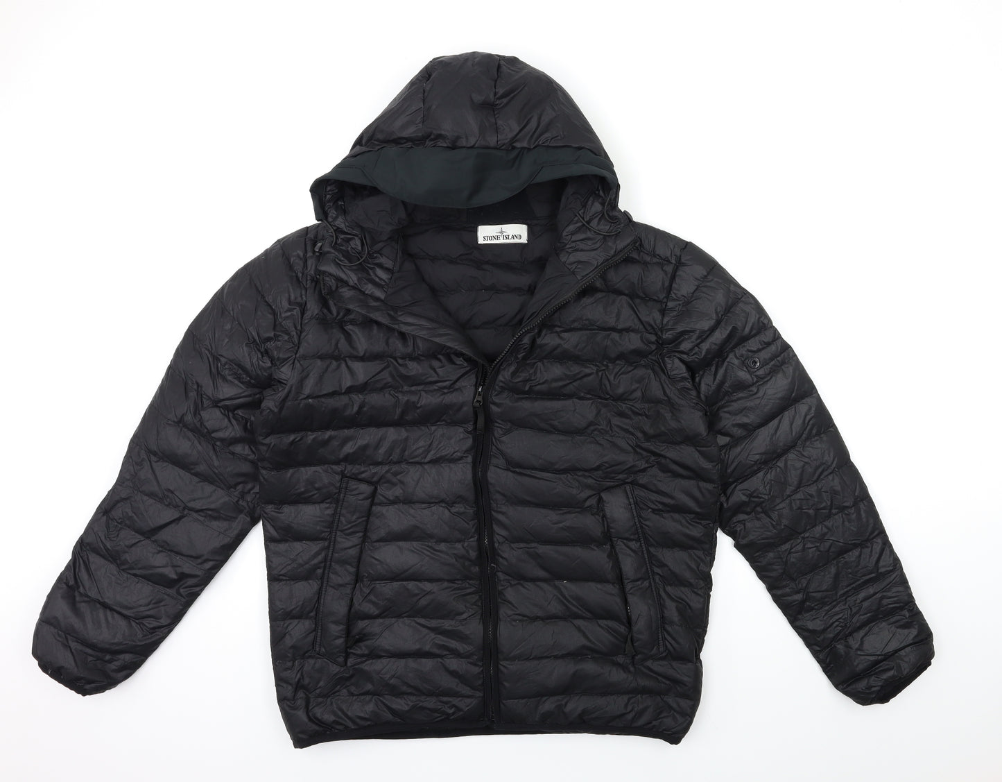 Stone Island Mens Black   Puffer Jacket Coat Size L
