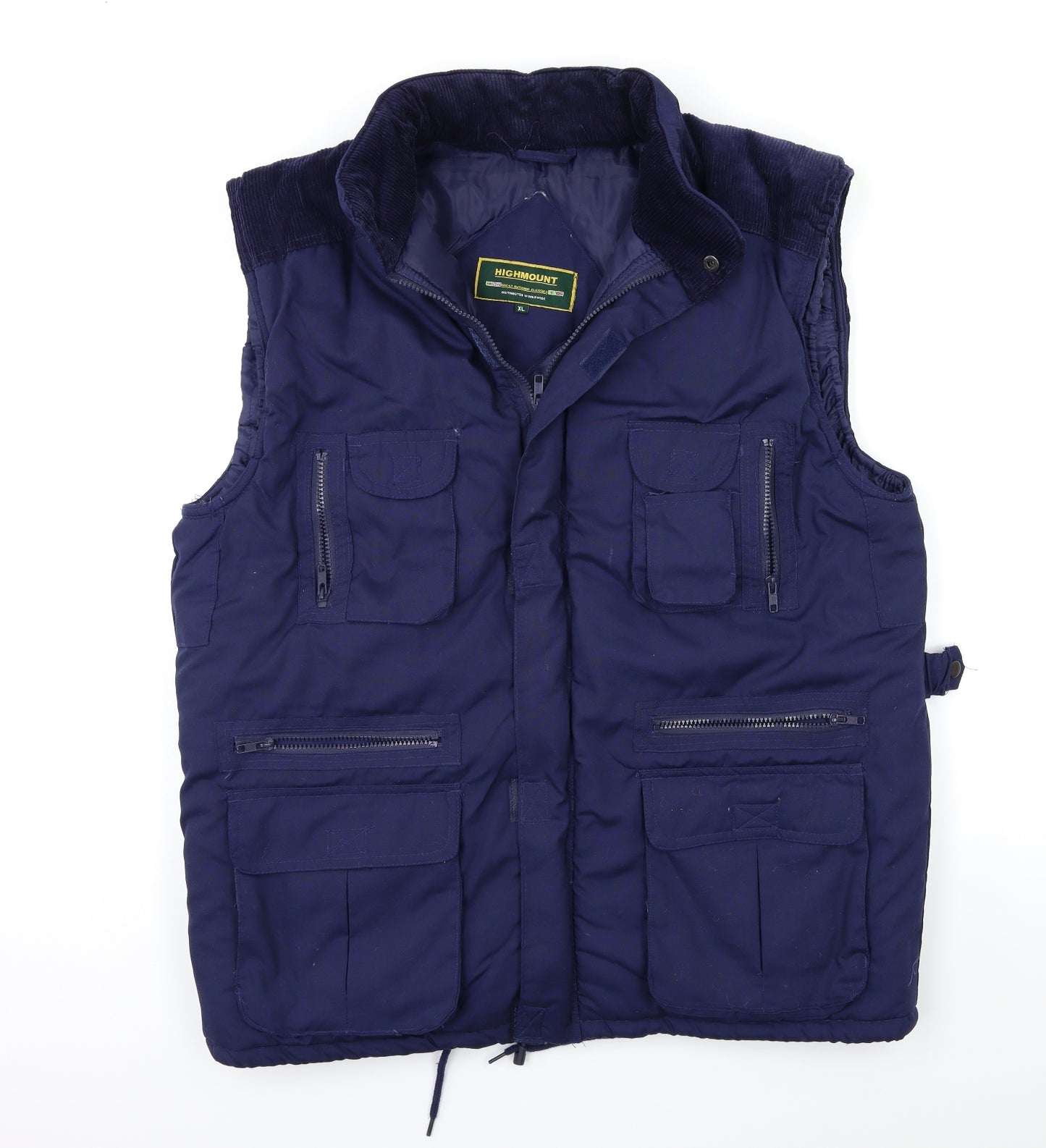 Highmount Mens Blue   Gilet Coat Size XL