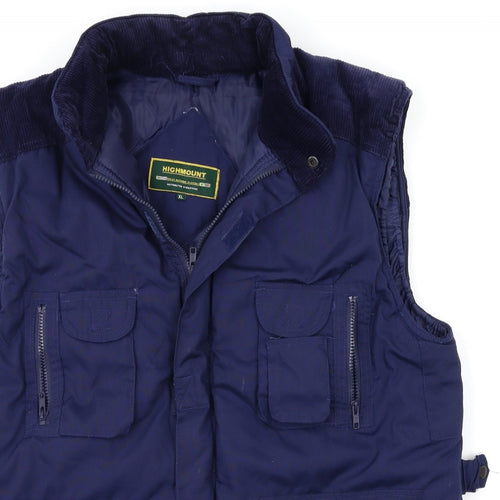 Highmount Mens Blue   Gilet Coat Size XL