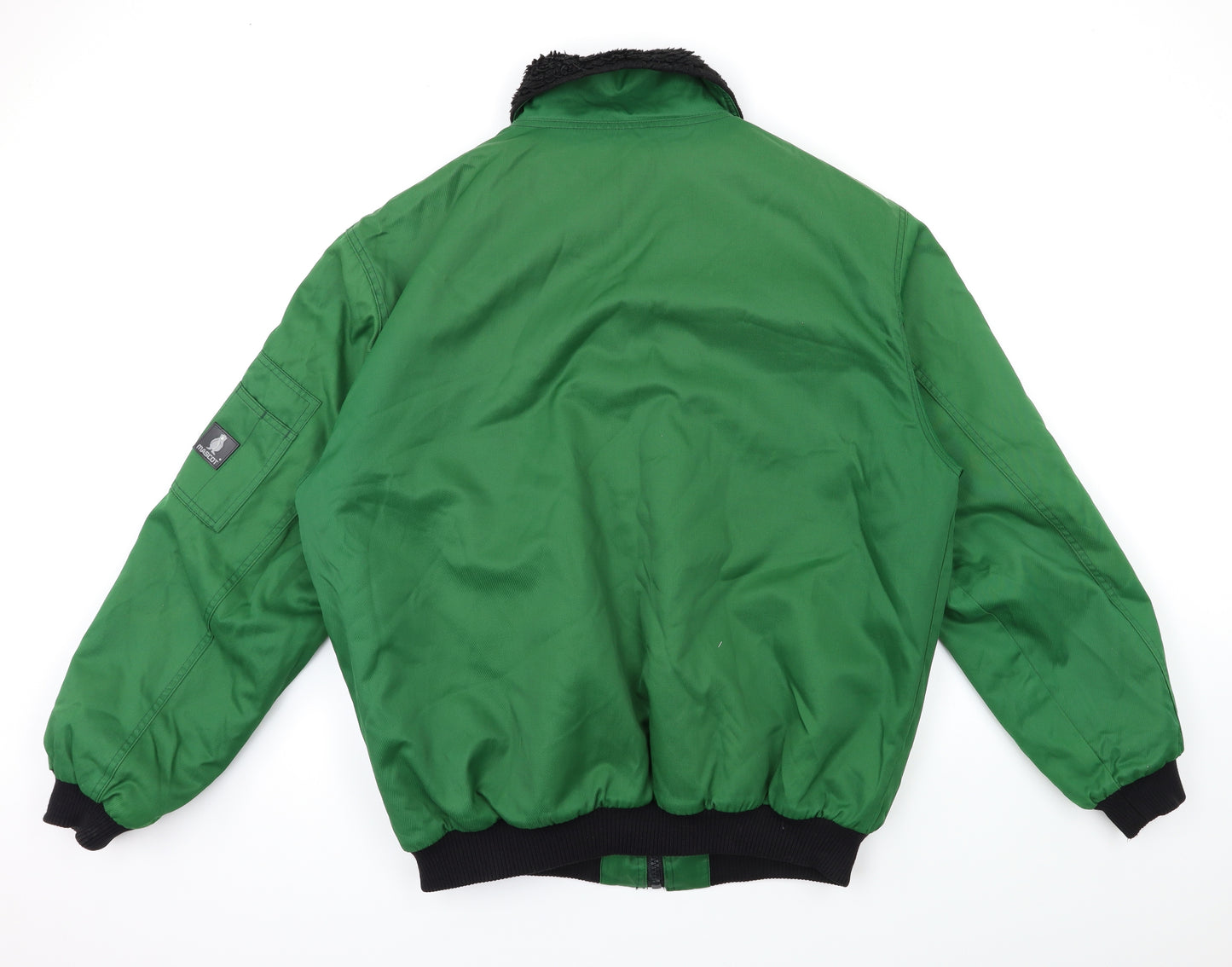 Mascot Mens Green   Bomber Jacket Coat Size L