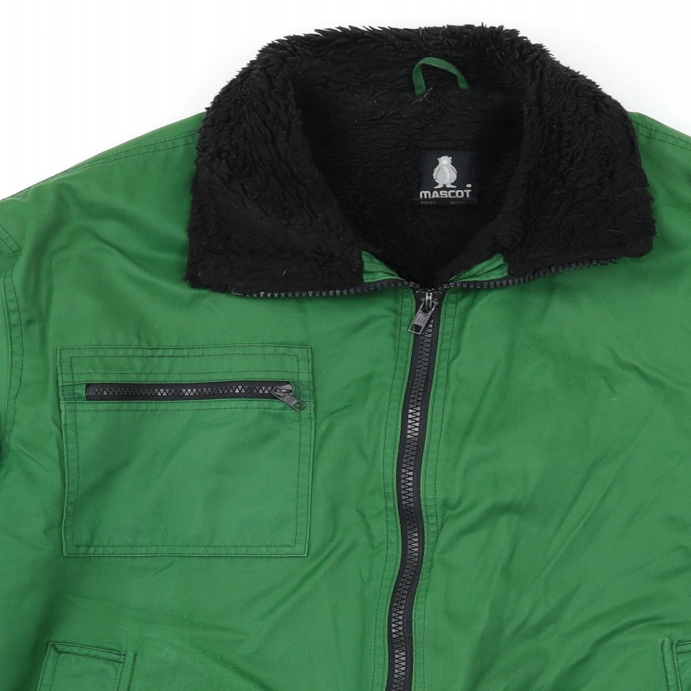 Mascot Mens Green   Bomber Jacket Coat Size L