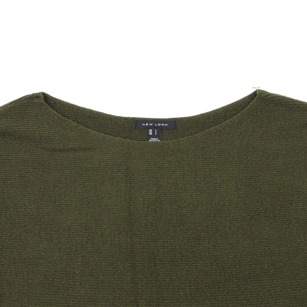 New Look Womens Green  Knit Pullover Jumper Size L