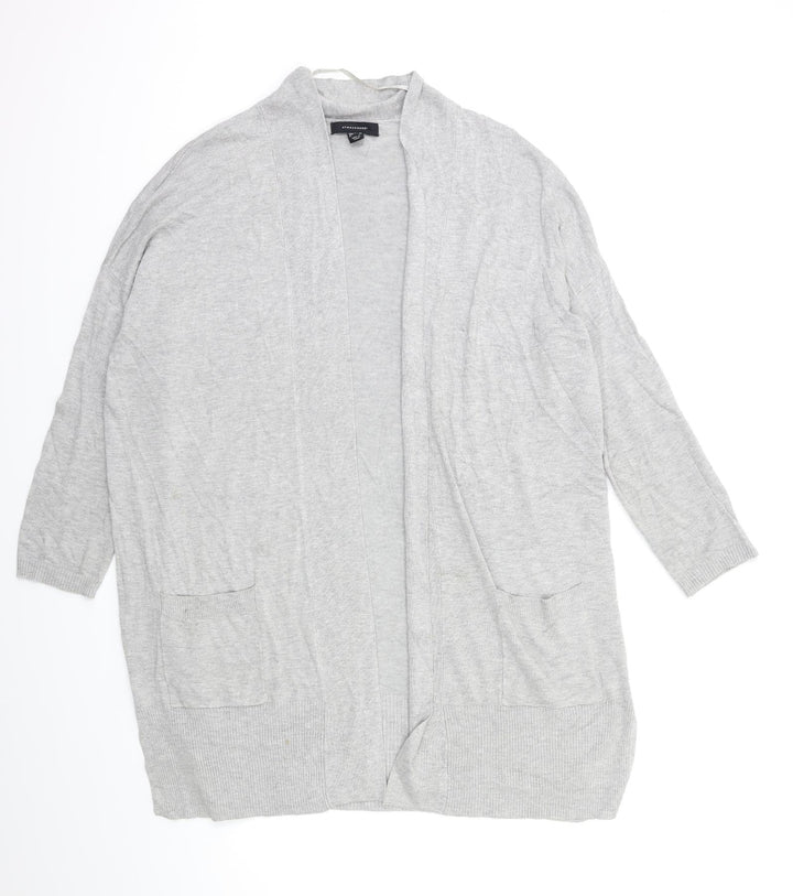 Atmosphere Womens Grey Knit Cardigan Jumper Size 14
