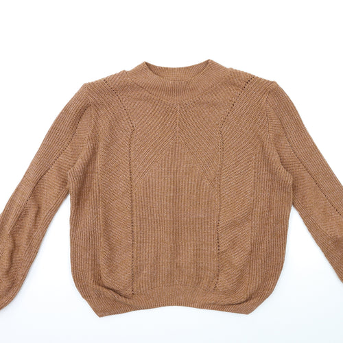 Primark Womens Brown  Knit Pullover Jumper Size M