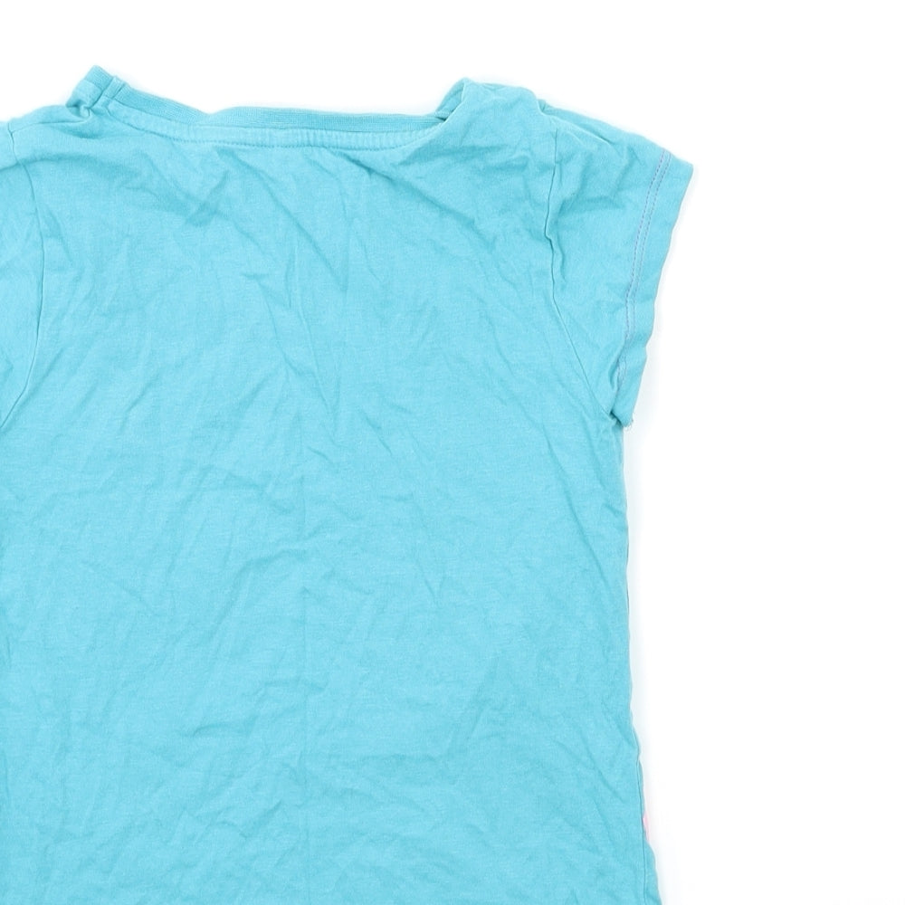 George Girls Blue   Basic T-Shirt Size 3-4 Years