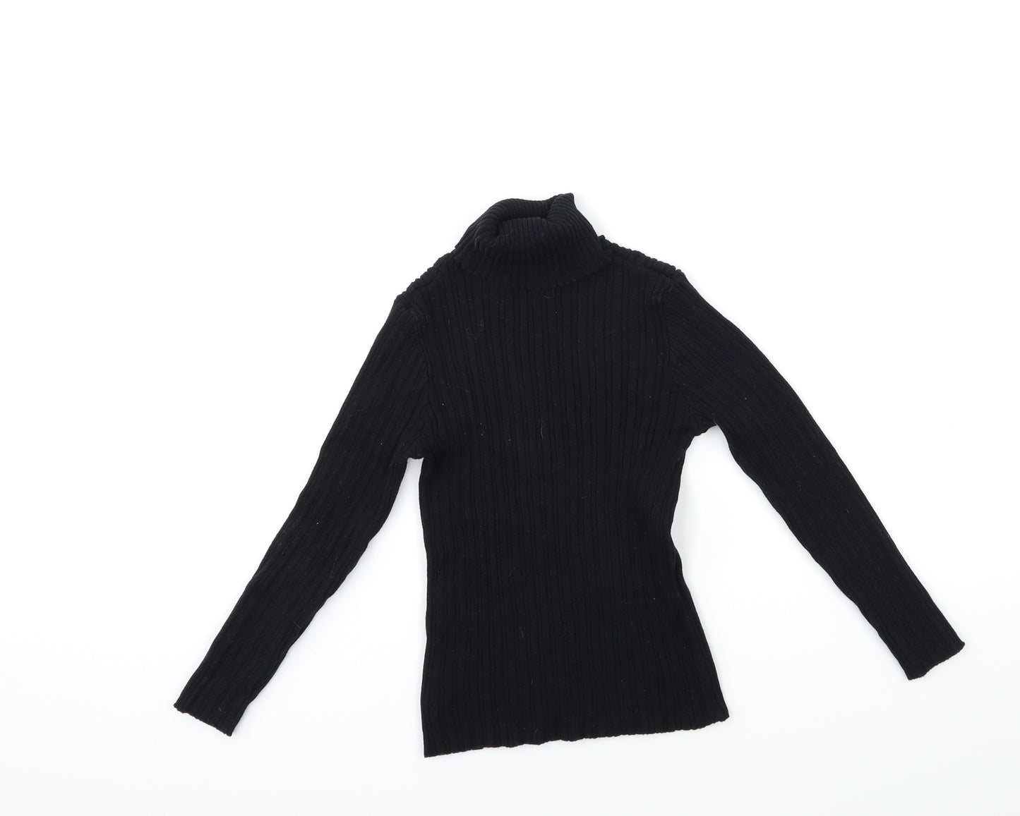 NUTM' Girls Black  Knit Pullover Jumper Size 8 Years