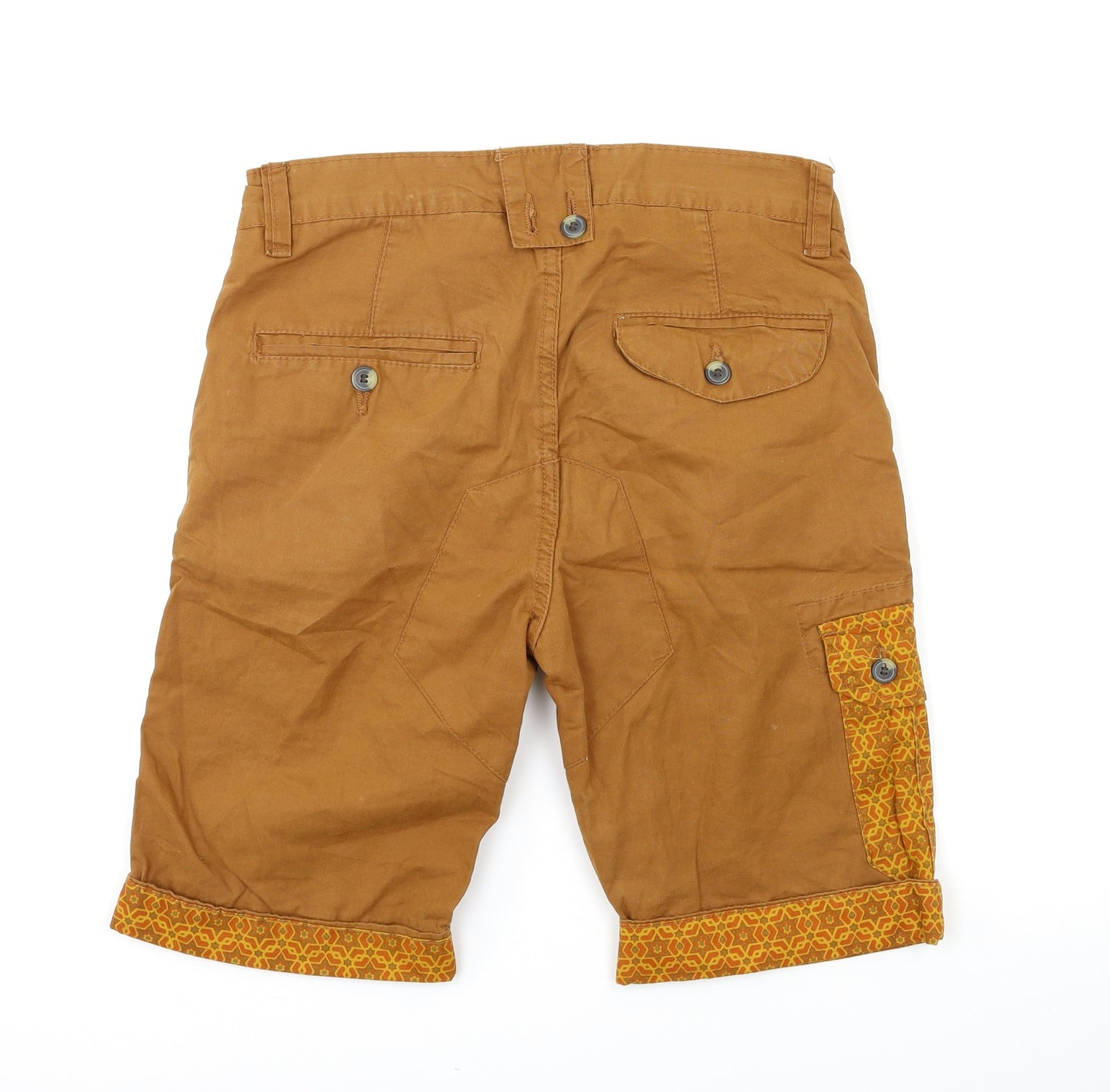 Cedar Wood State Mens Brown  Denim Chino Shorts Size 30 in
