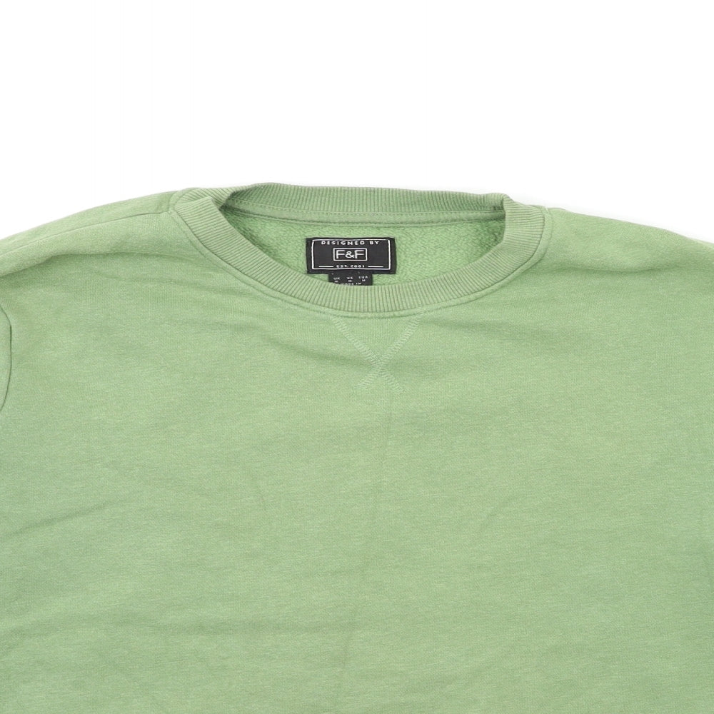 F&F Mens Green   Pullover Sweatshirt Size M