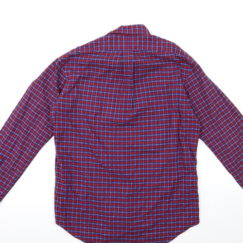 Ralph Lauren Mens Blue Check   Button-Up Size M