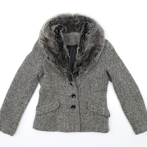 New Look Womens Black   Jacket Coat Size 10