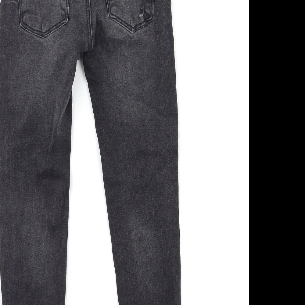 Denim & Co. Girls Black  Denim Skinny Jeans Size 7-8 Years