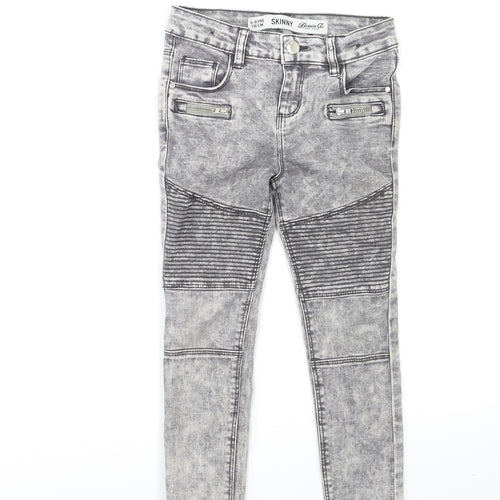 Denim & Co. Boys Green  Denim Skinny Jeans Size 7-8 Years