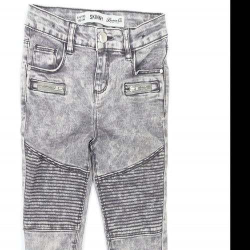 Denim & Co. Boys Green  Denim Skinny Jeans Size 7-8 Years